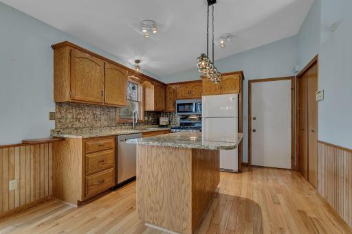 Vaulted ceilings throughout main floor. Many kitchen updates!