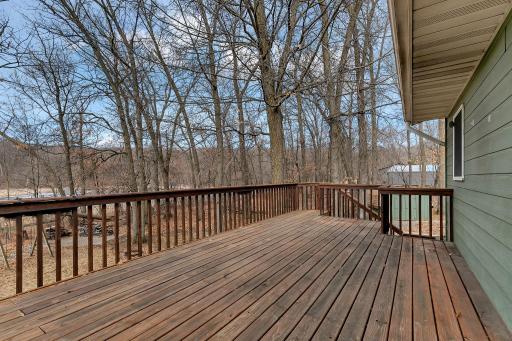 Large deck to take in the views!