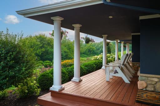 Enjoy morning coffee with views of nature