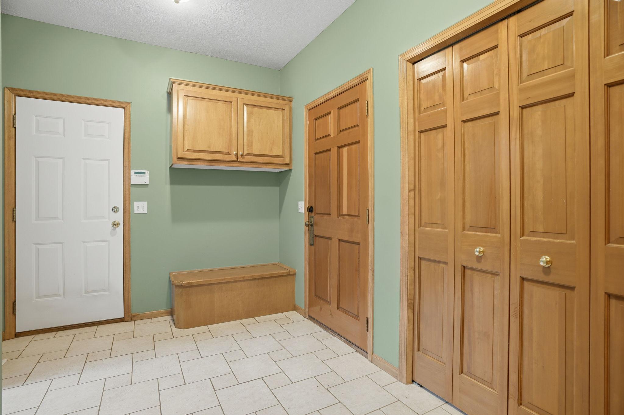 Garage entrance/mud room