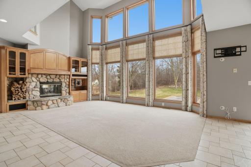 Wall of windows brings an abundance of natural light