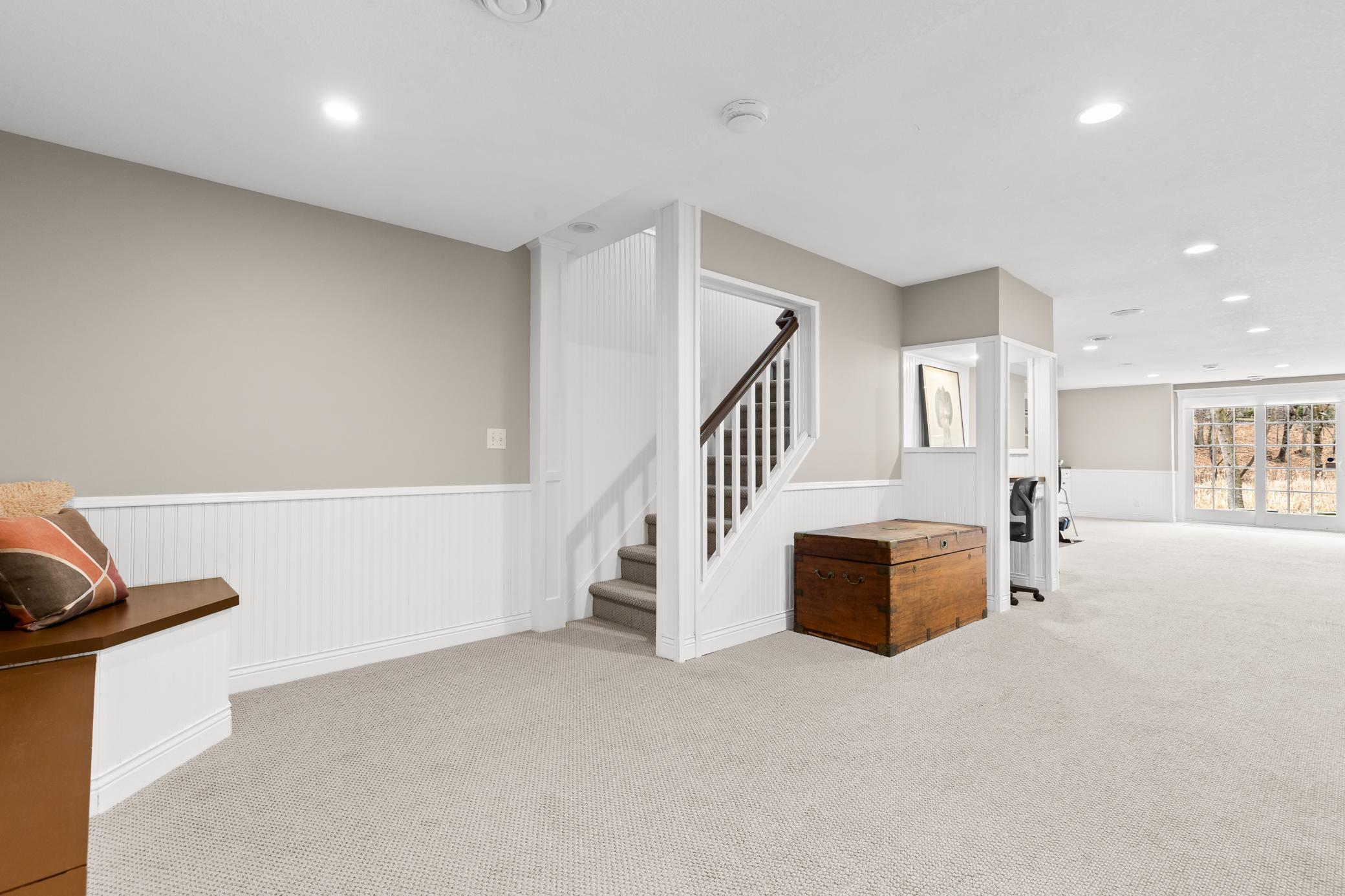 Lower level entrance