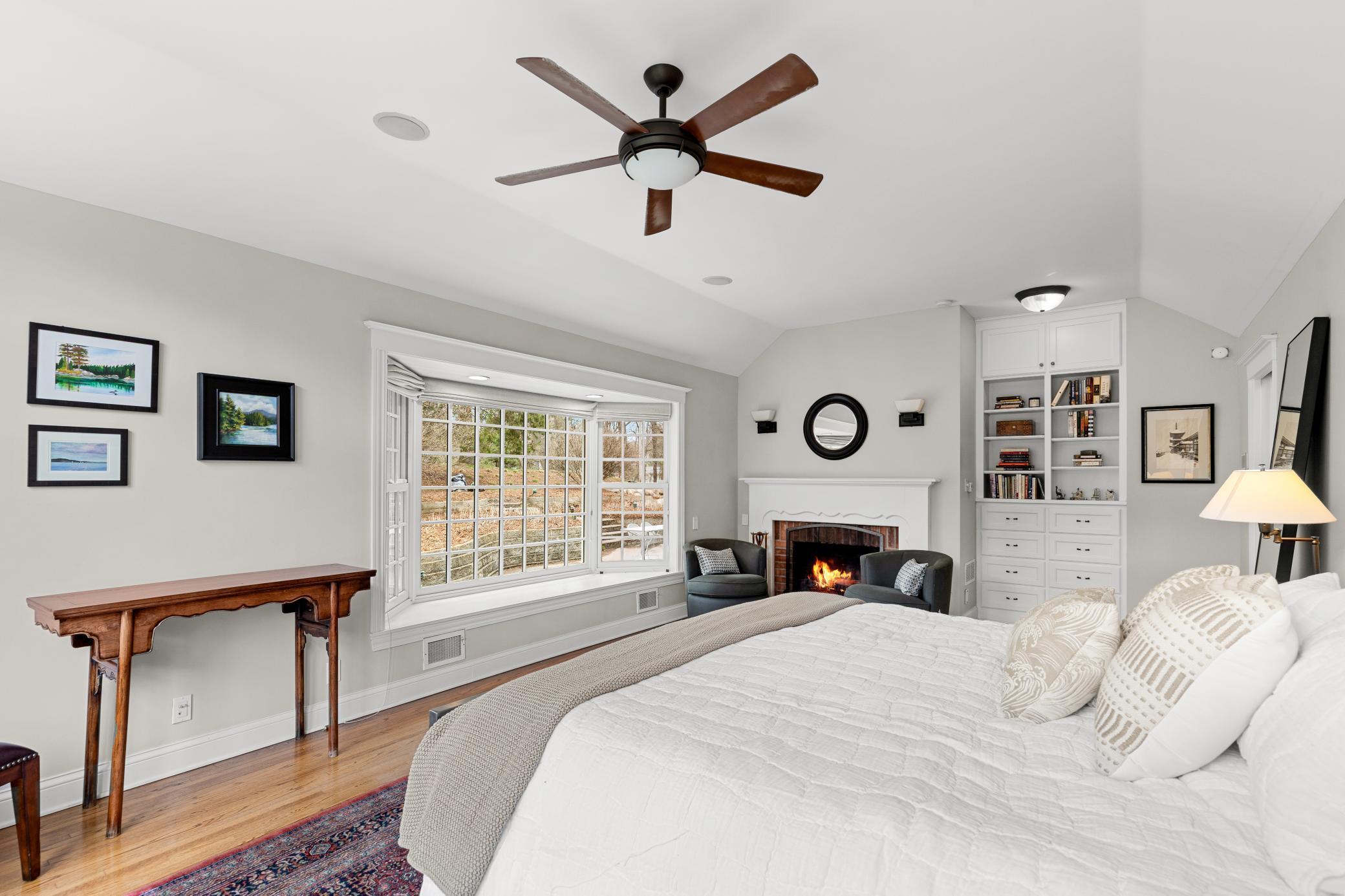 Generous built-ins and hard wood floors