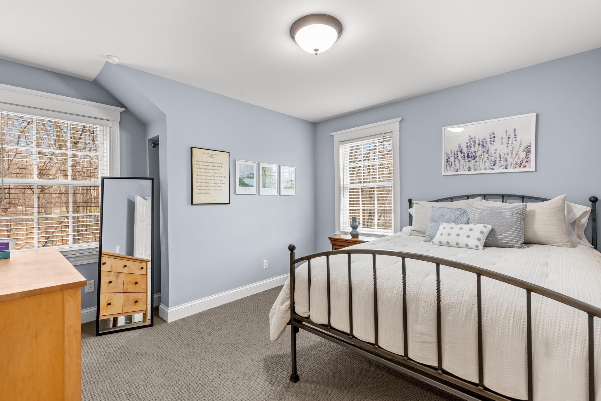 Bonus area has private 5th bedroom