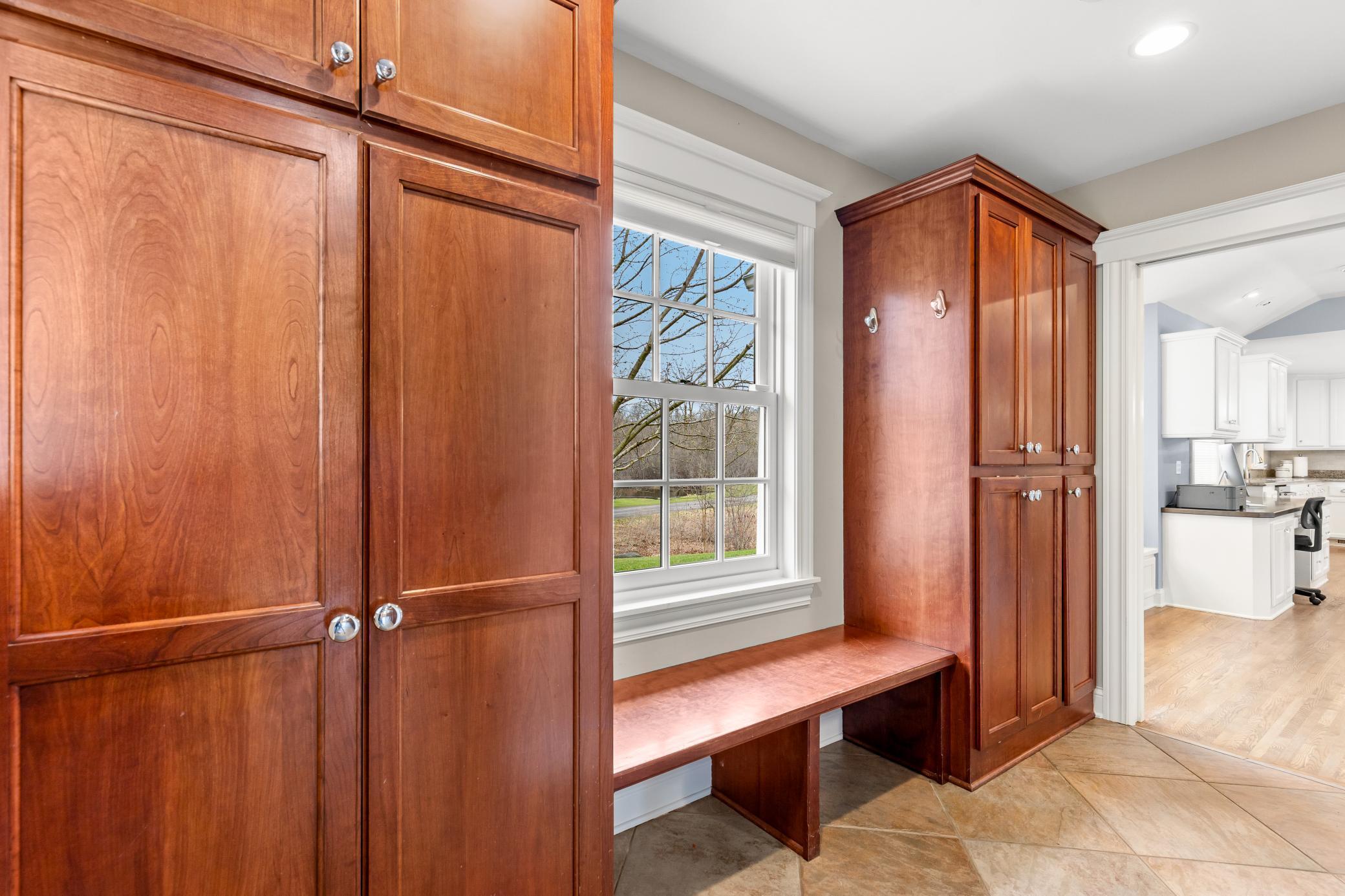 Built-in cabinetry and functionality