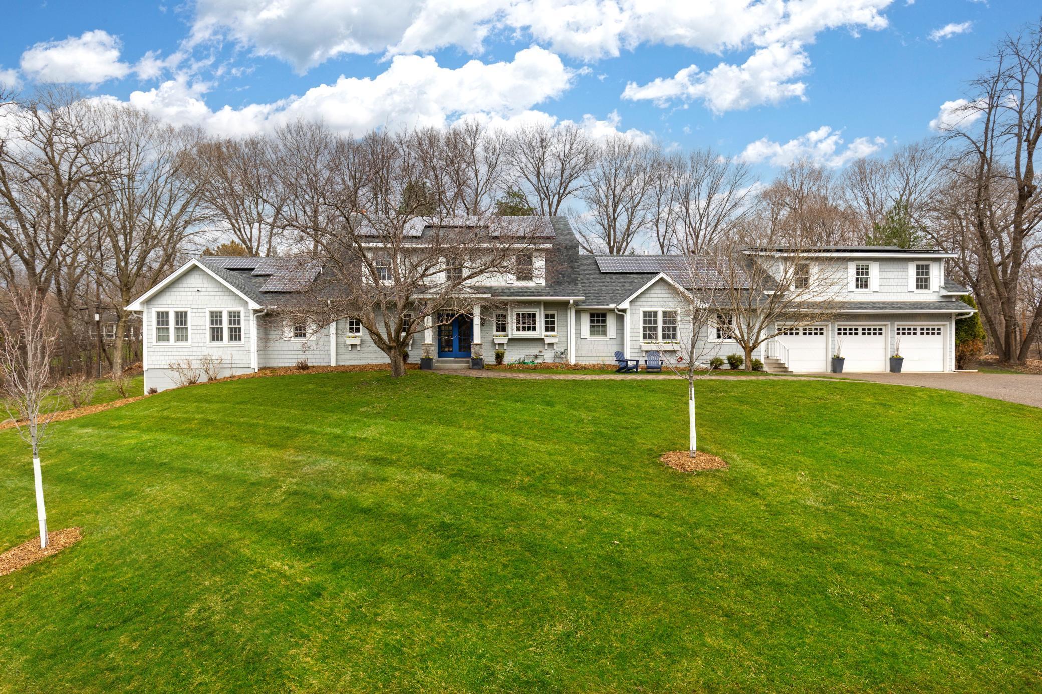 A quiet setting along one of Deephaven's most admired streets