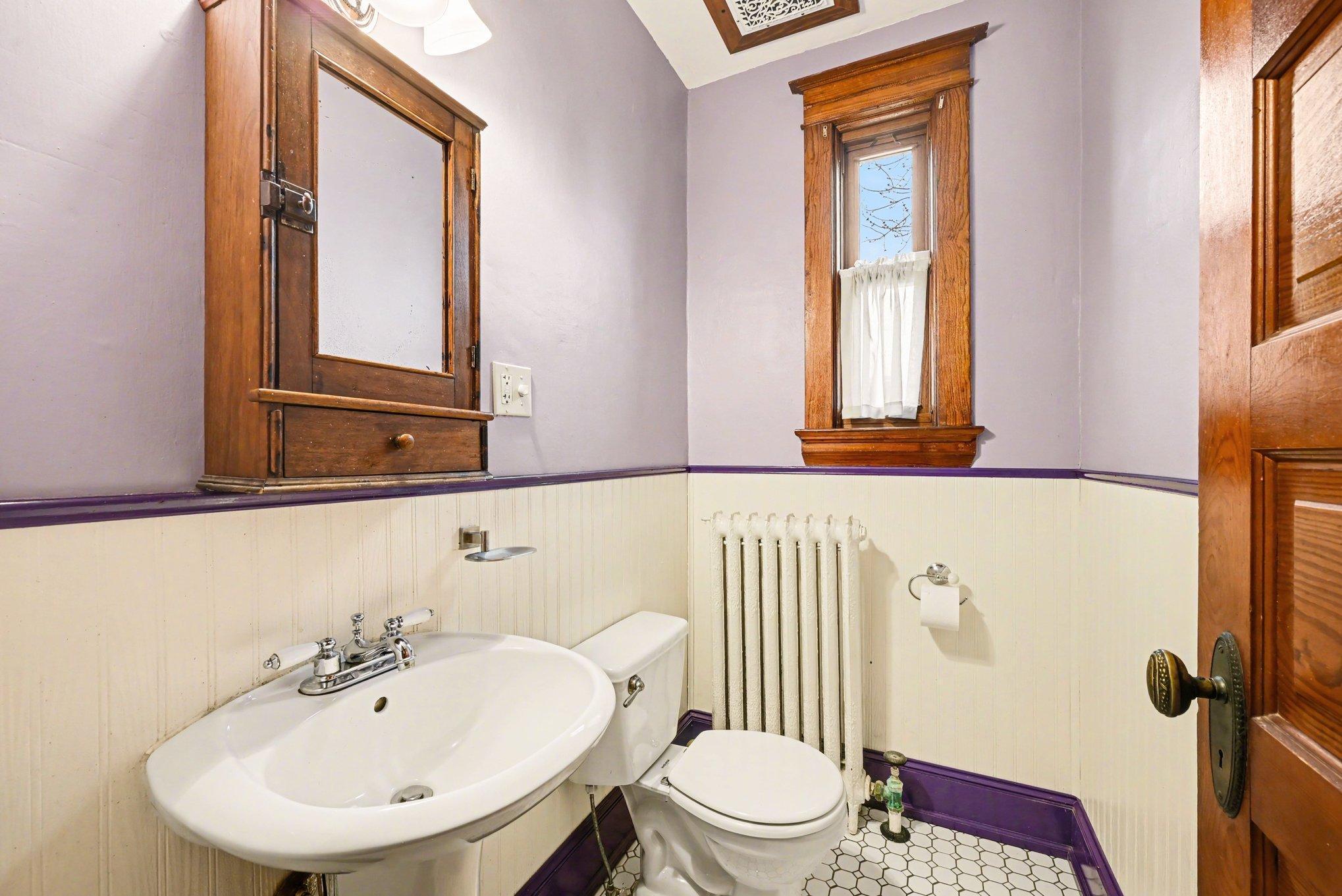 Main floor powder bath