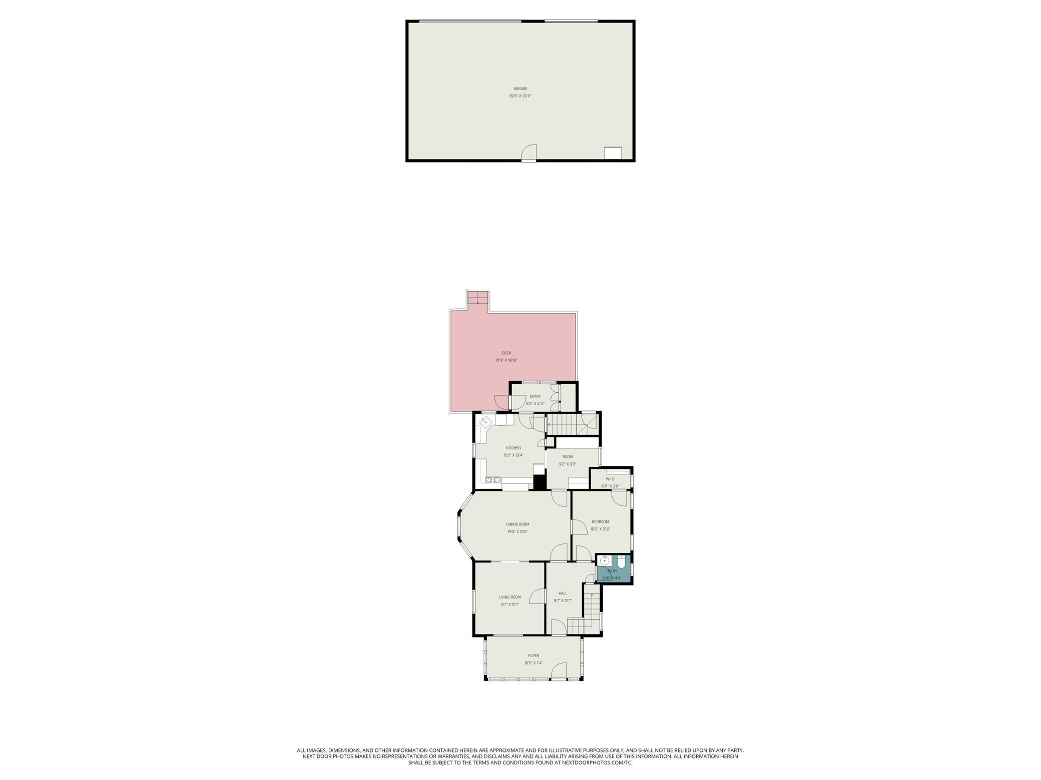 Main level floor plan