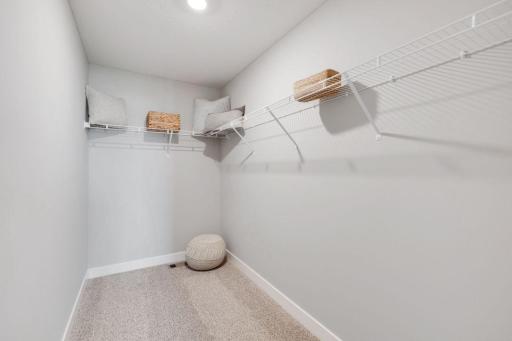 I wasn't joking about the size of this closet in bedroom 2. It's HUGE! Photos of model, options may vary.