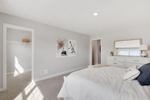 Bedroom 3 also features a spacious walk in closet. Photos of model, options may vary.
