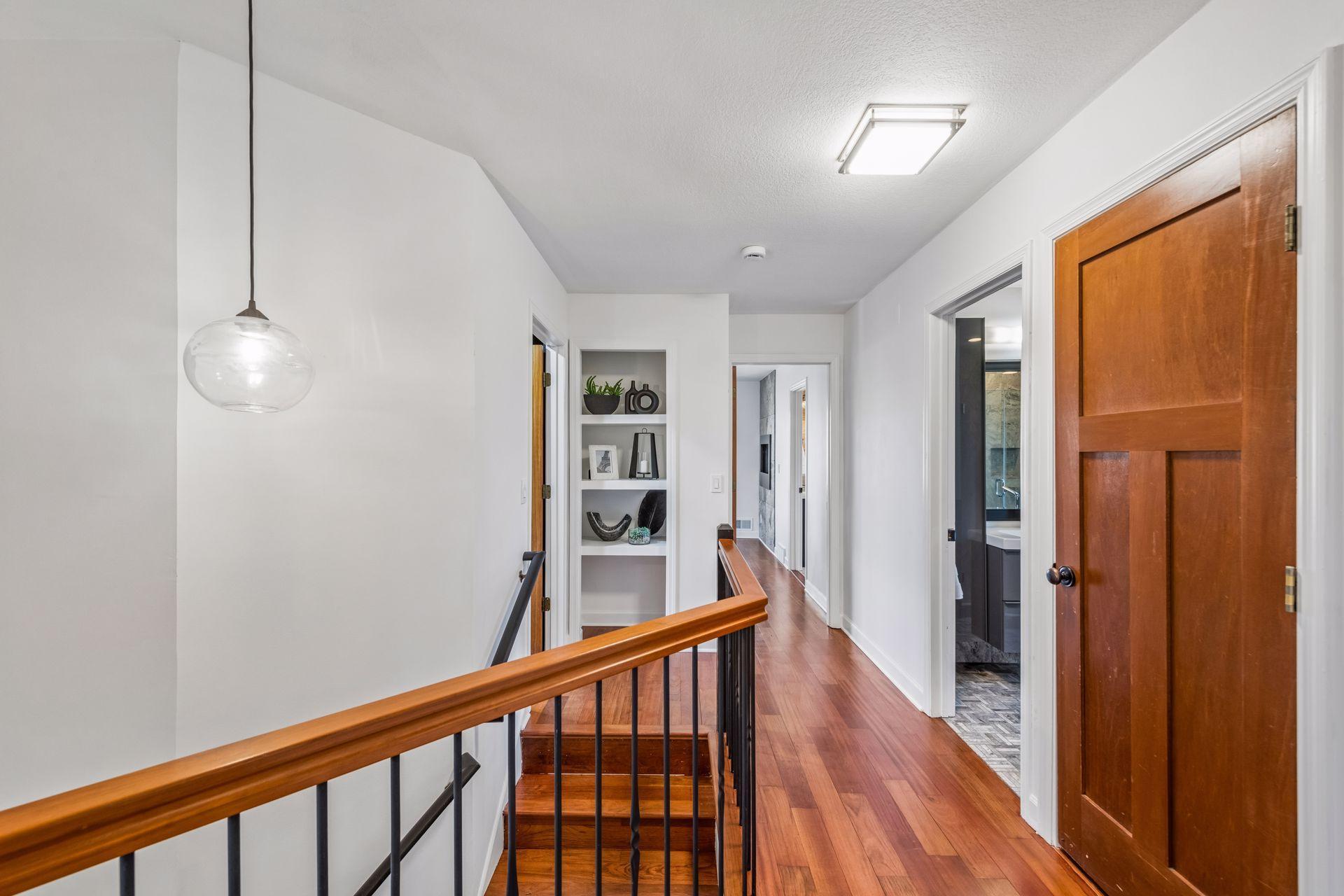 Beautiful hardwood floors, convenient upper-level laundry, second laundry room in the basement.