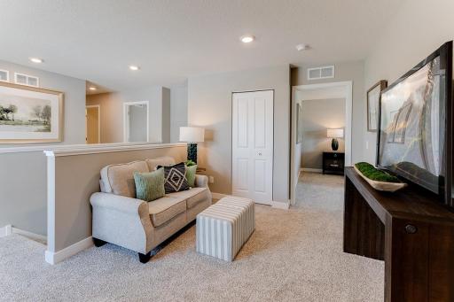 The loft area provides great bonding sessions. *Photos are of a previously staged model*