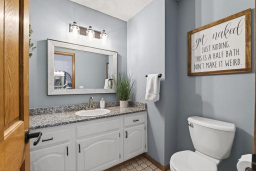 Main level half bath