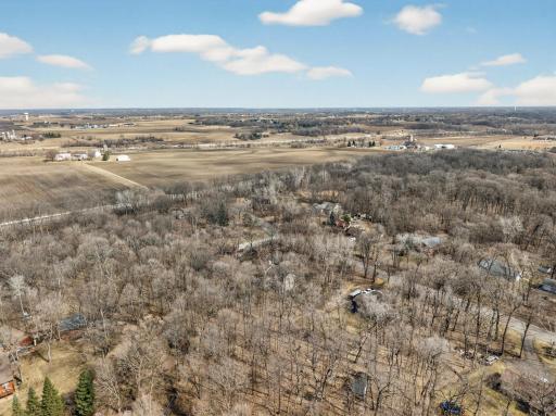 Aerial view of neighborhood