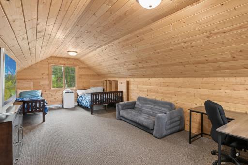 On the upper level of the 2-car garage - finished and so much extra sleeping space.