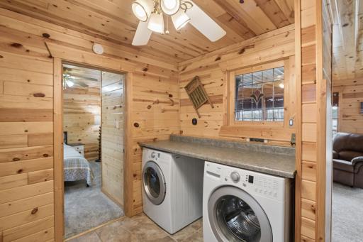 Large size washer & dryer WITH counter space for folding! This is conveniently located on the main level.