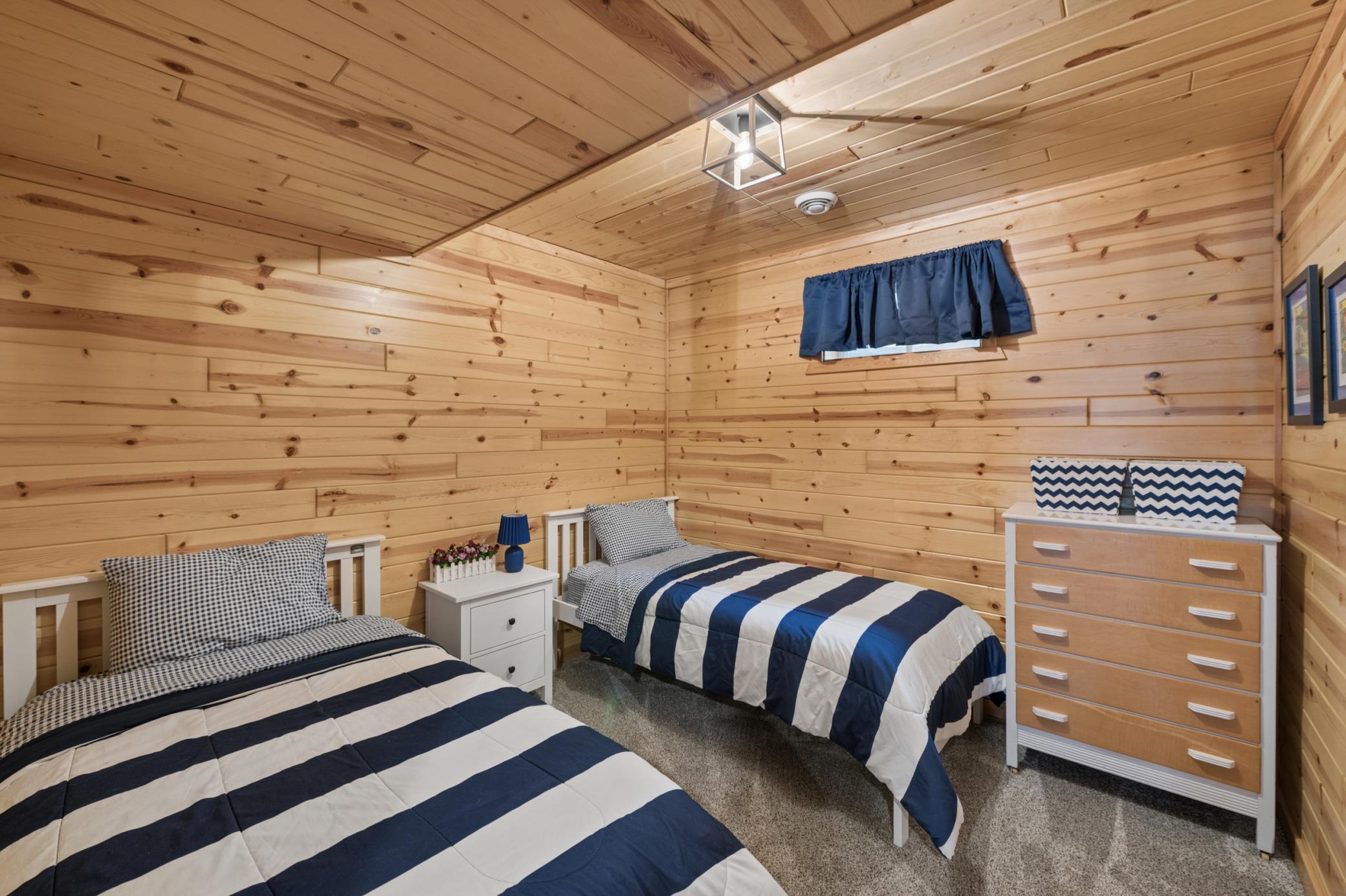 Bedroom 4 - lots of space here - but note - it is non-conforming due to the window not being quite large enough.