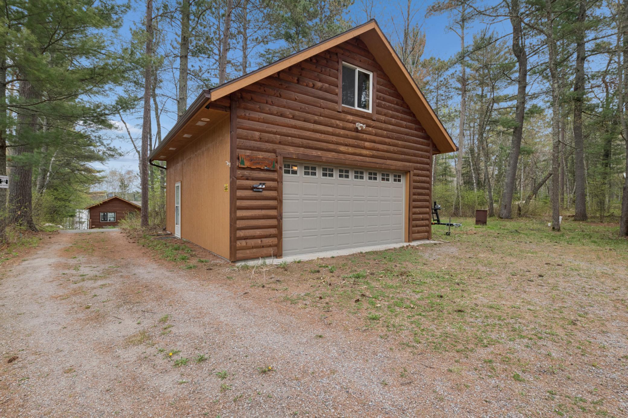 2-car garage - but - the finished loft is above it. The house is not that far away - see it in the distance?