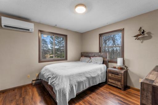 Primary bedroom has great views and privacy.