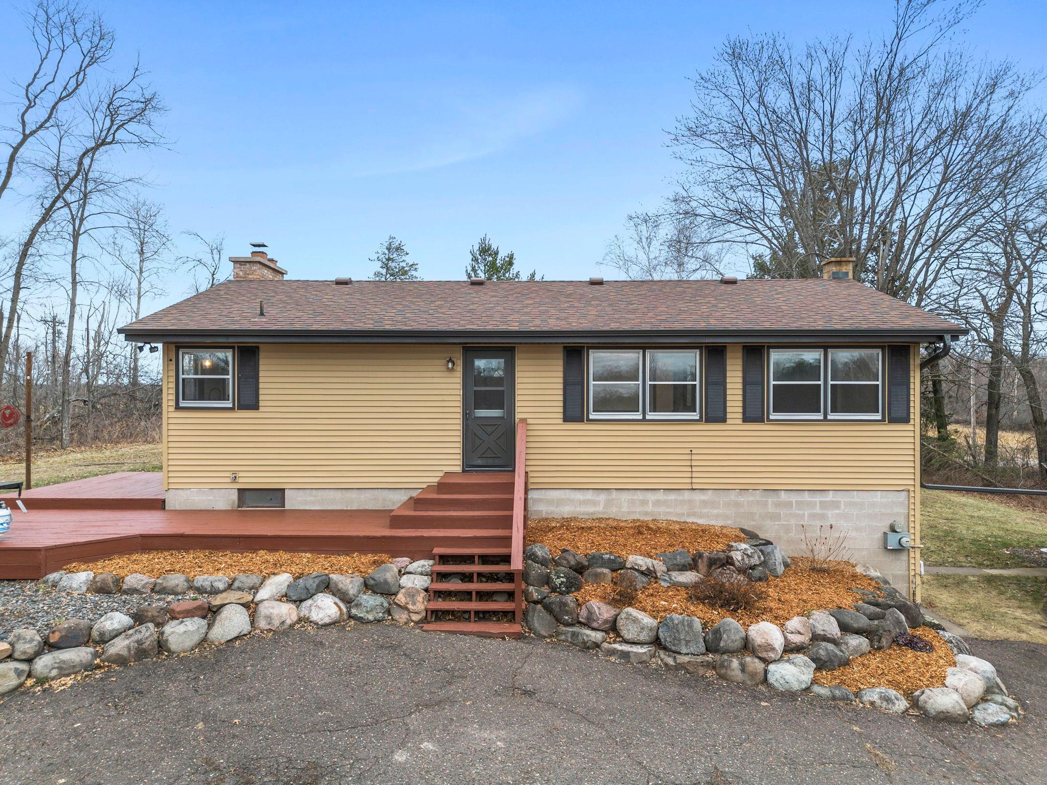 Three bedrooms all on the same level! This walkout rambler has more space then it may look. It will make you feel as if you have your own Private Oasis with tree lined driveway on 5 acres!