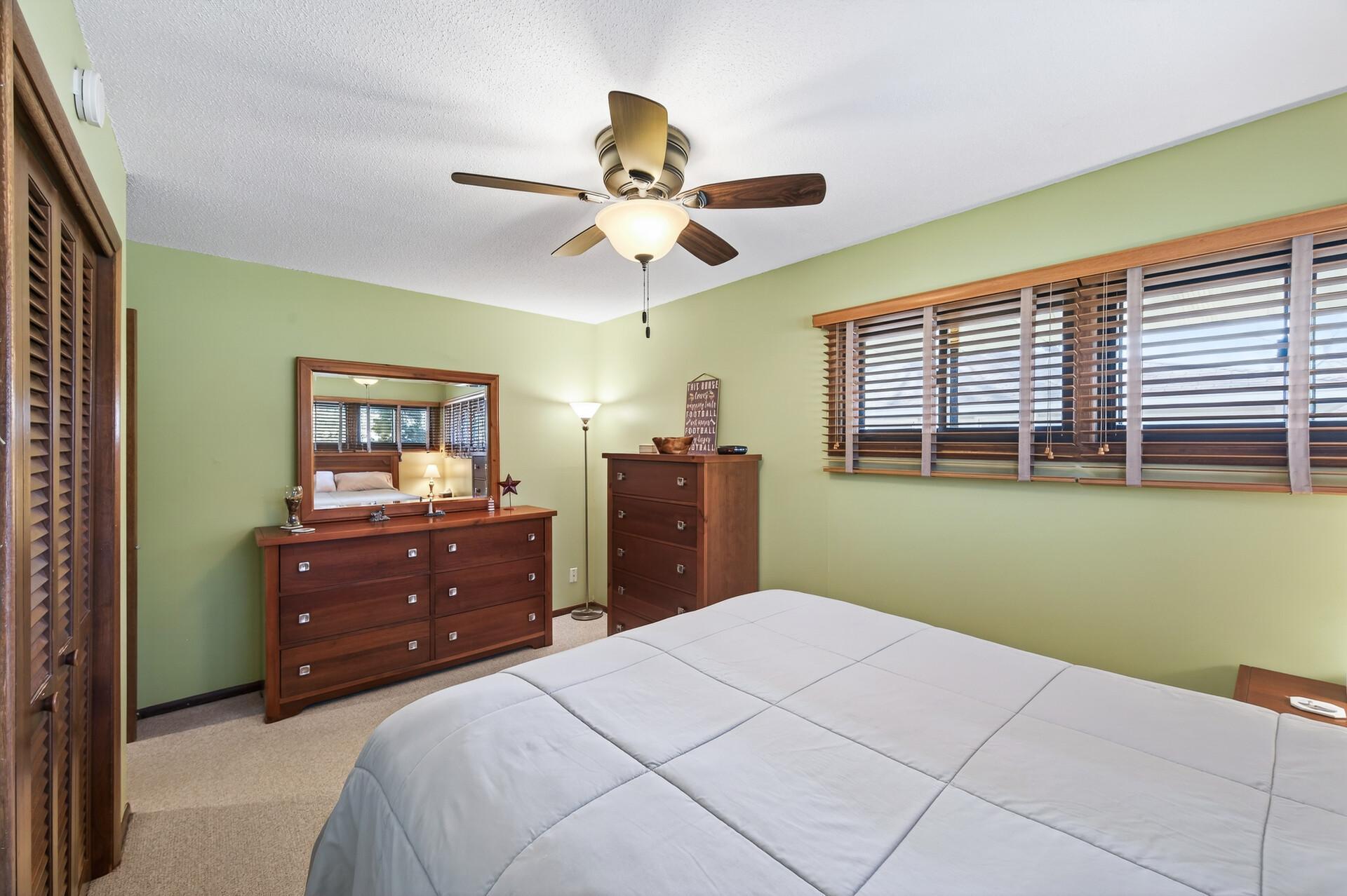 Plenty of room for a chest and dresser.