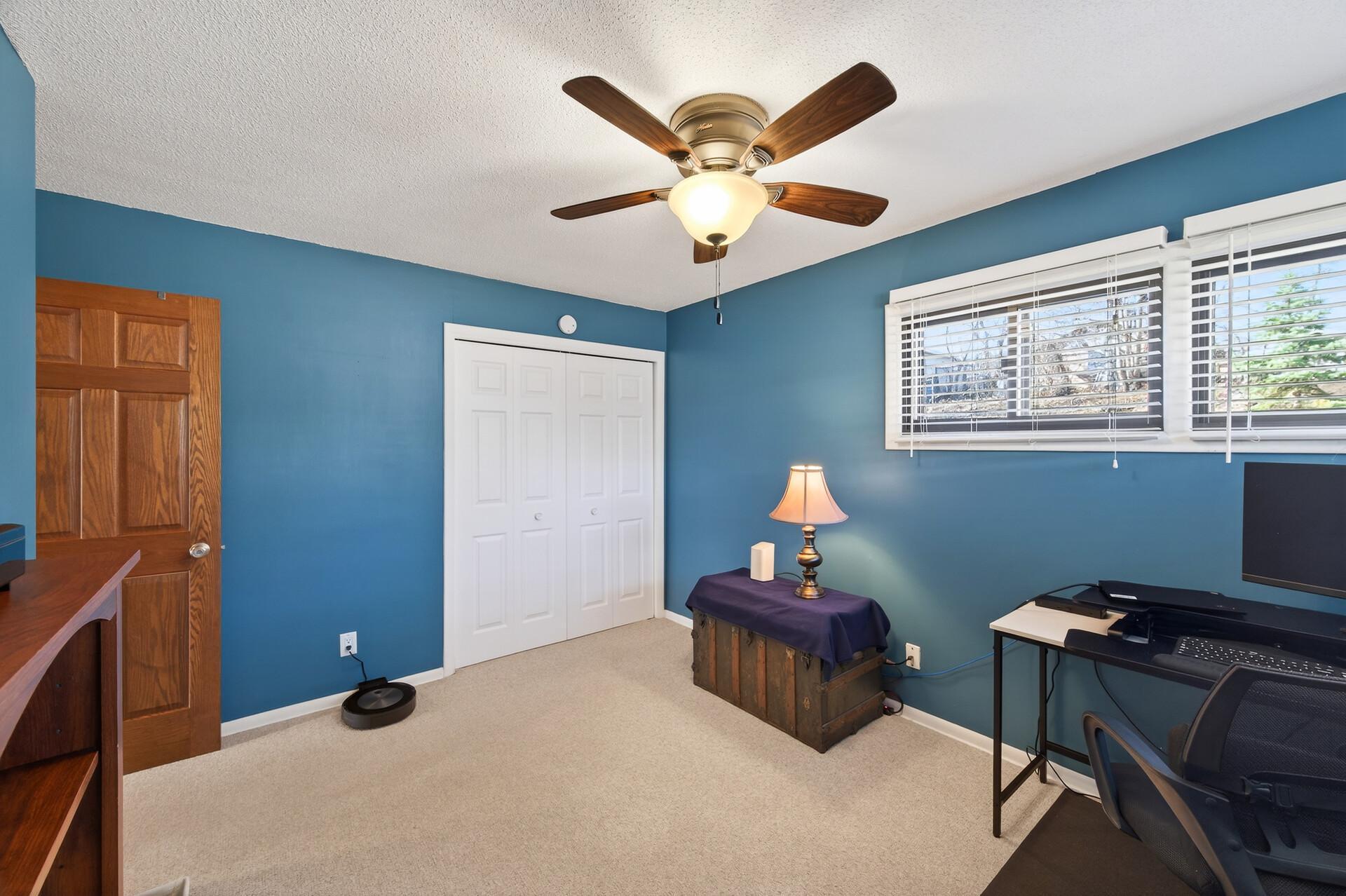 2nd bedroom being used as an office.