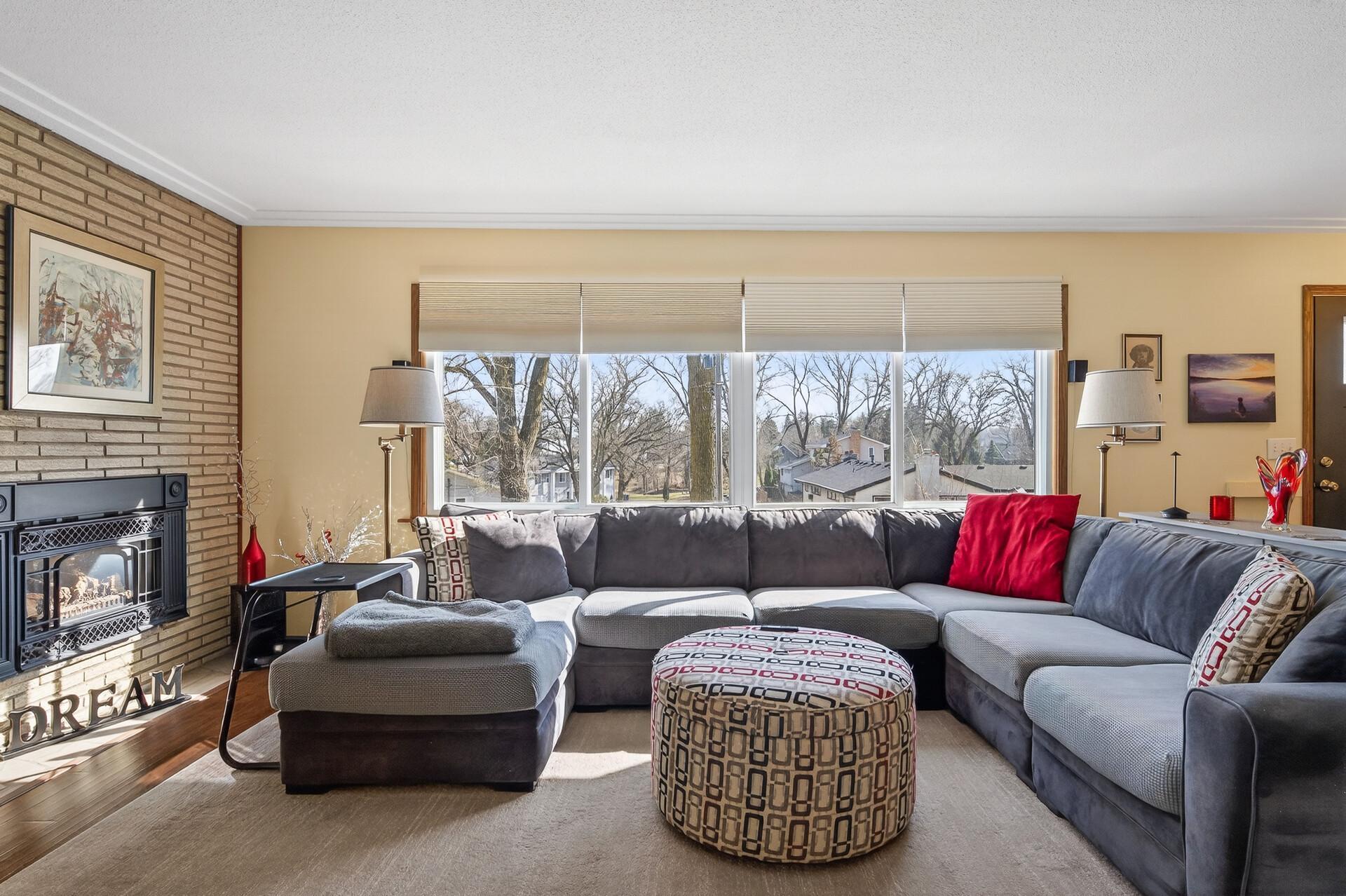 Great space for a comfortable conversation area.