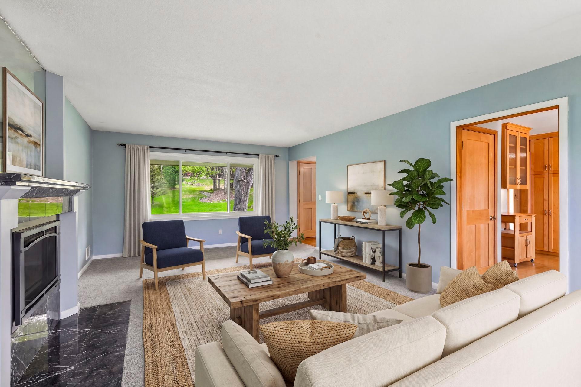 Formal Living Room - Photo is virtually staged.