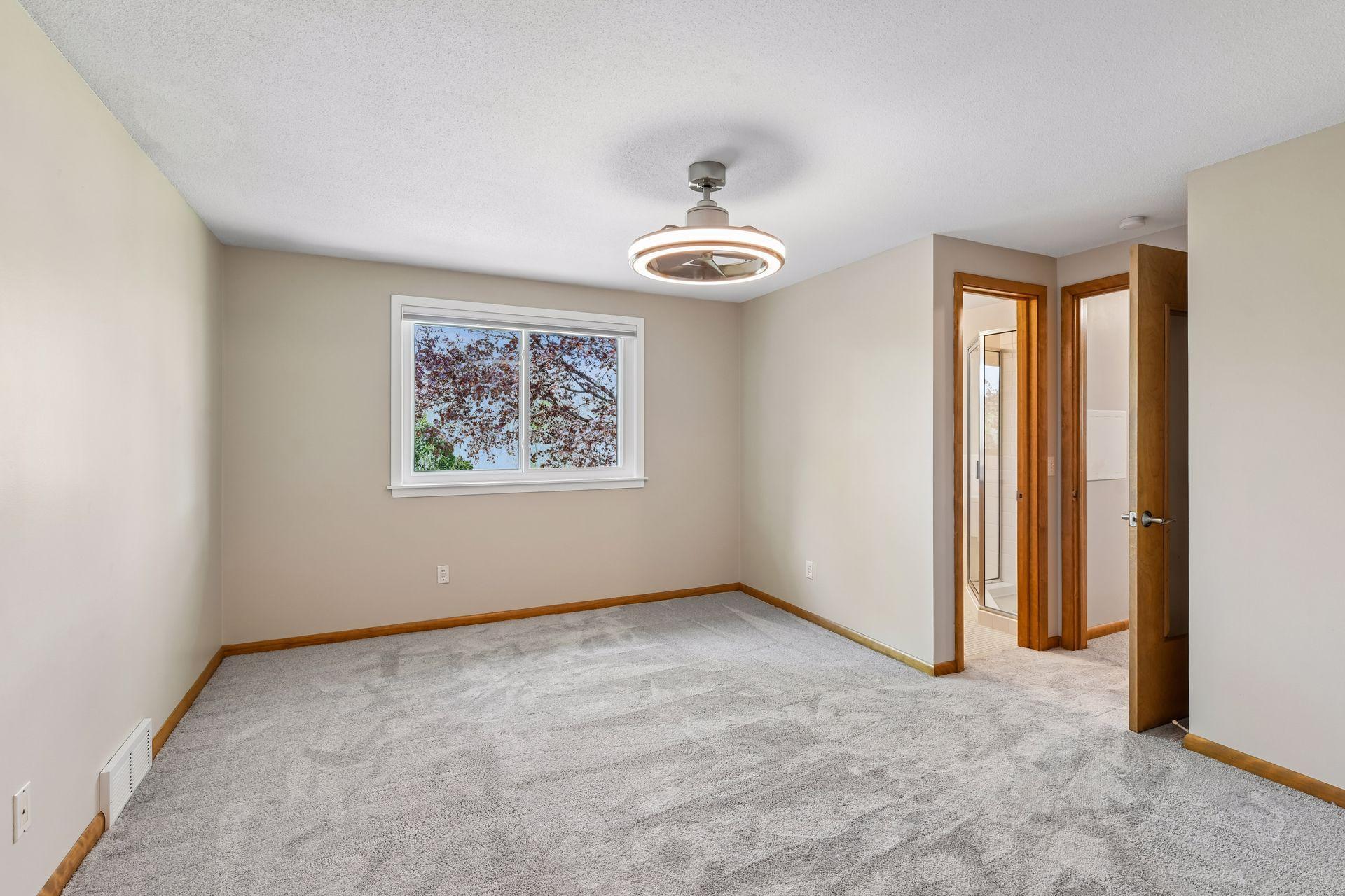 Primary Bedroom with private 3/4 bathroom
