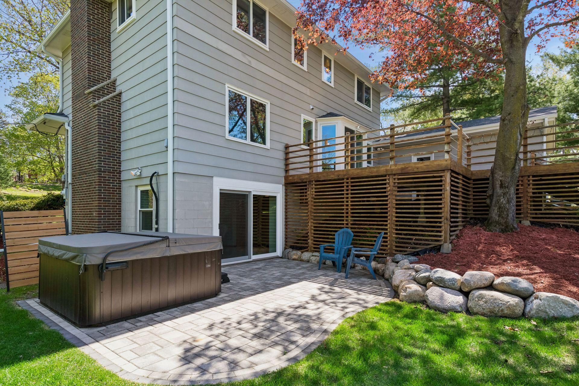 Back Yard Patio and Hot Tub
