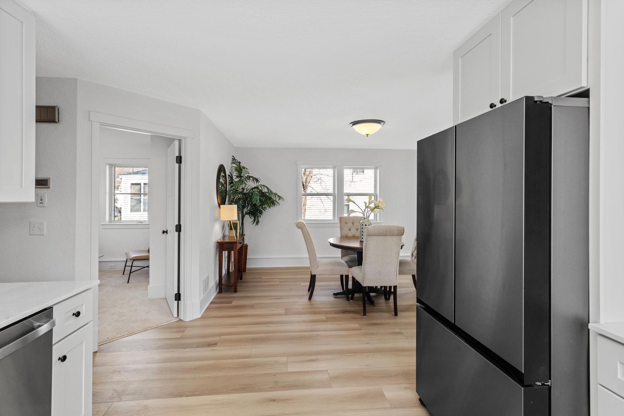 Brand New Kitchen into the Living/Dining Area