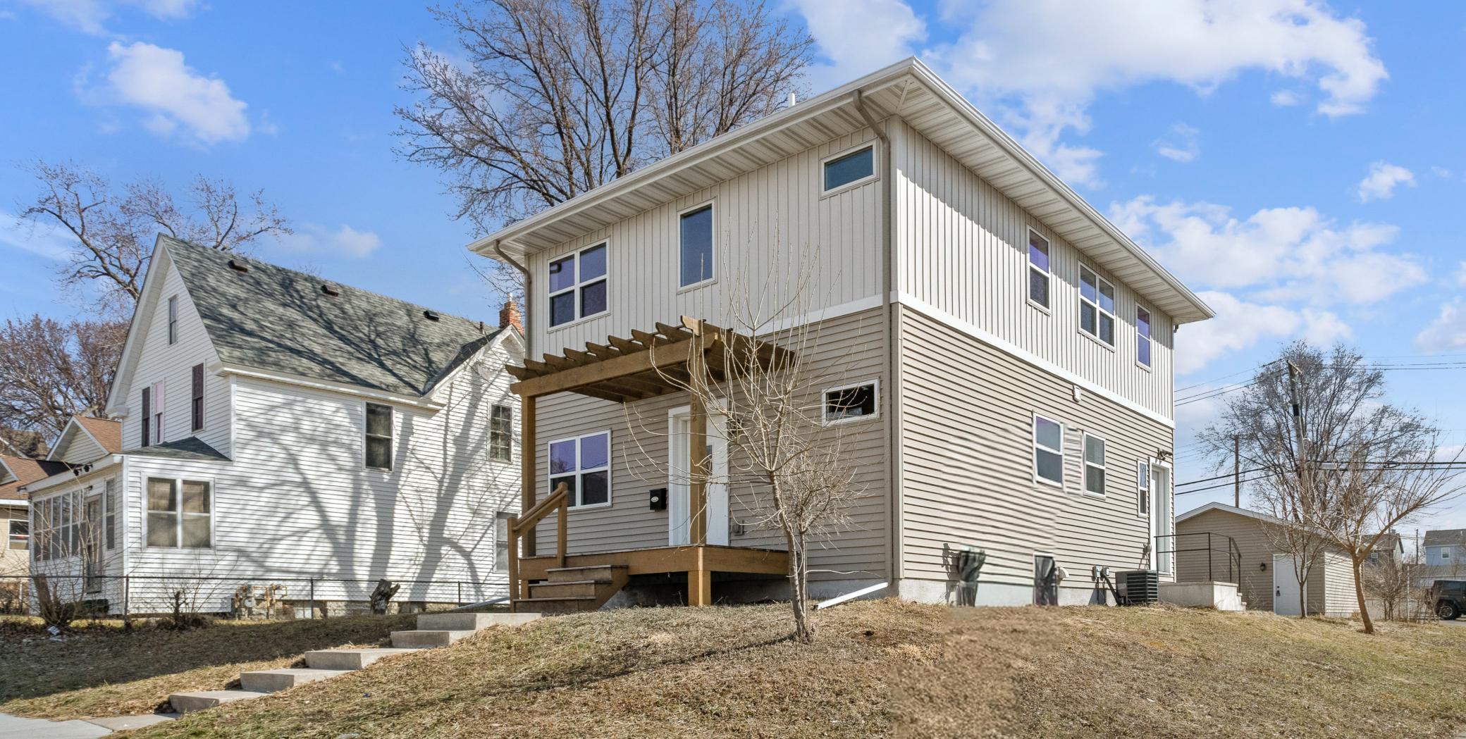 Corner homesite, nice size yard.