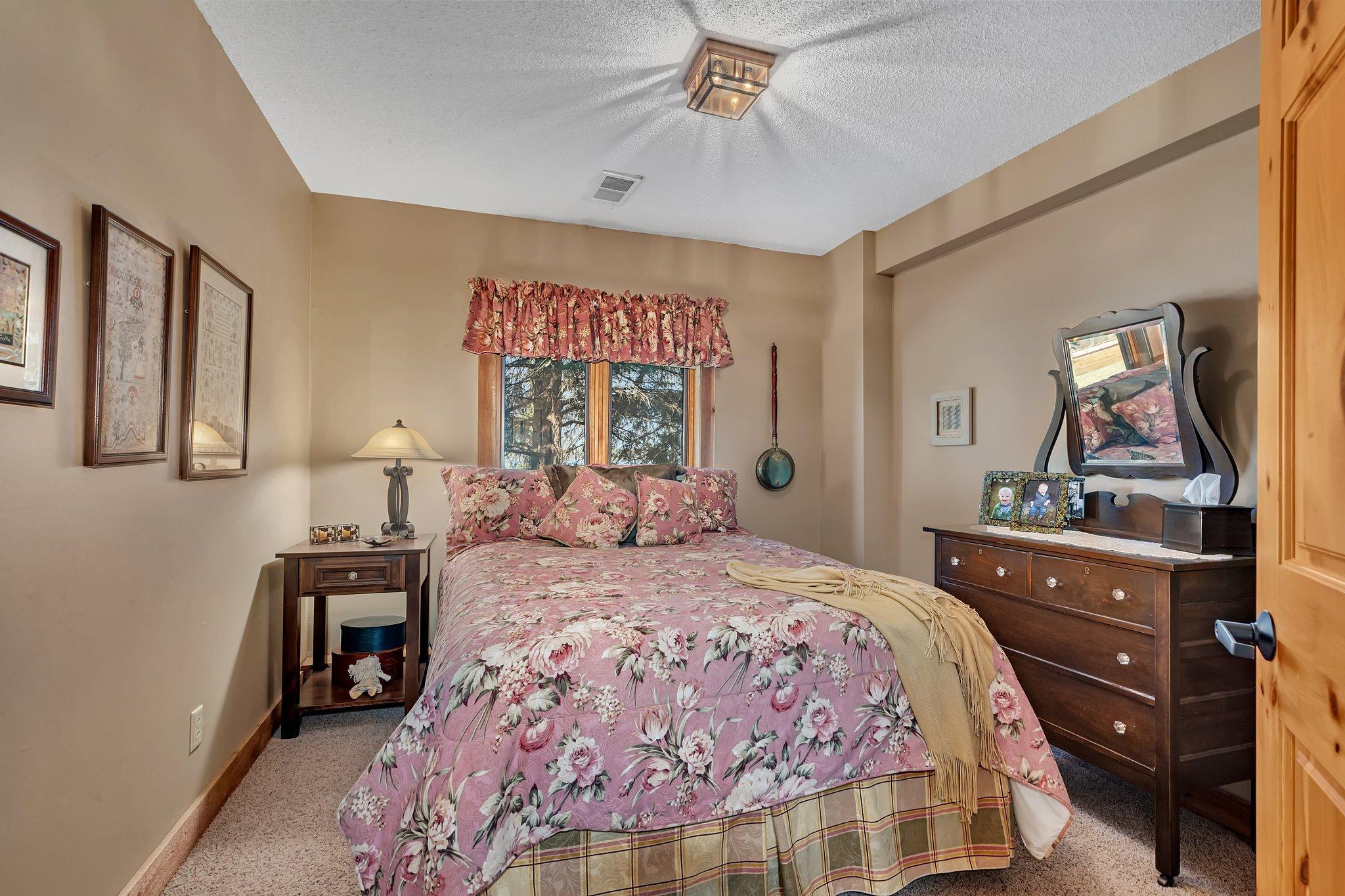 Lower level bedroom.