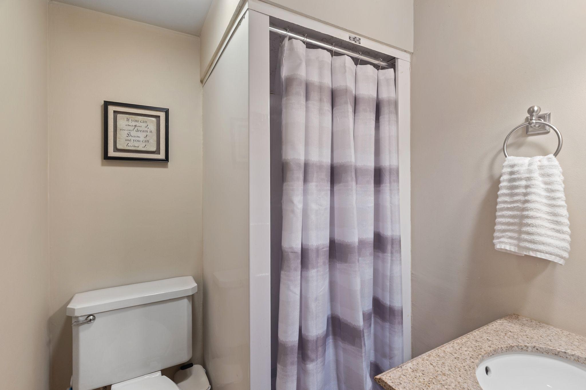Lower level bath