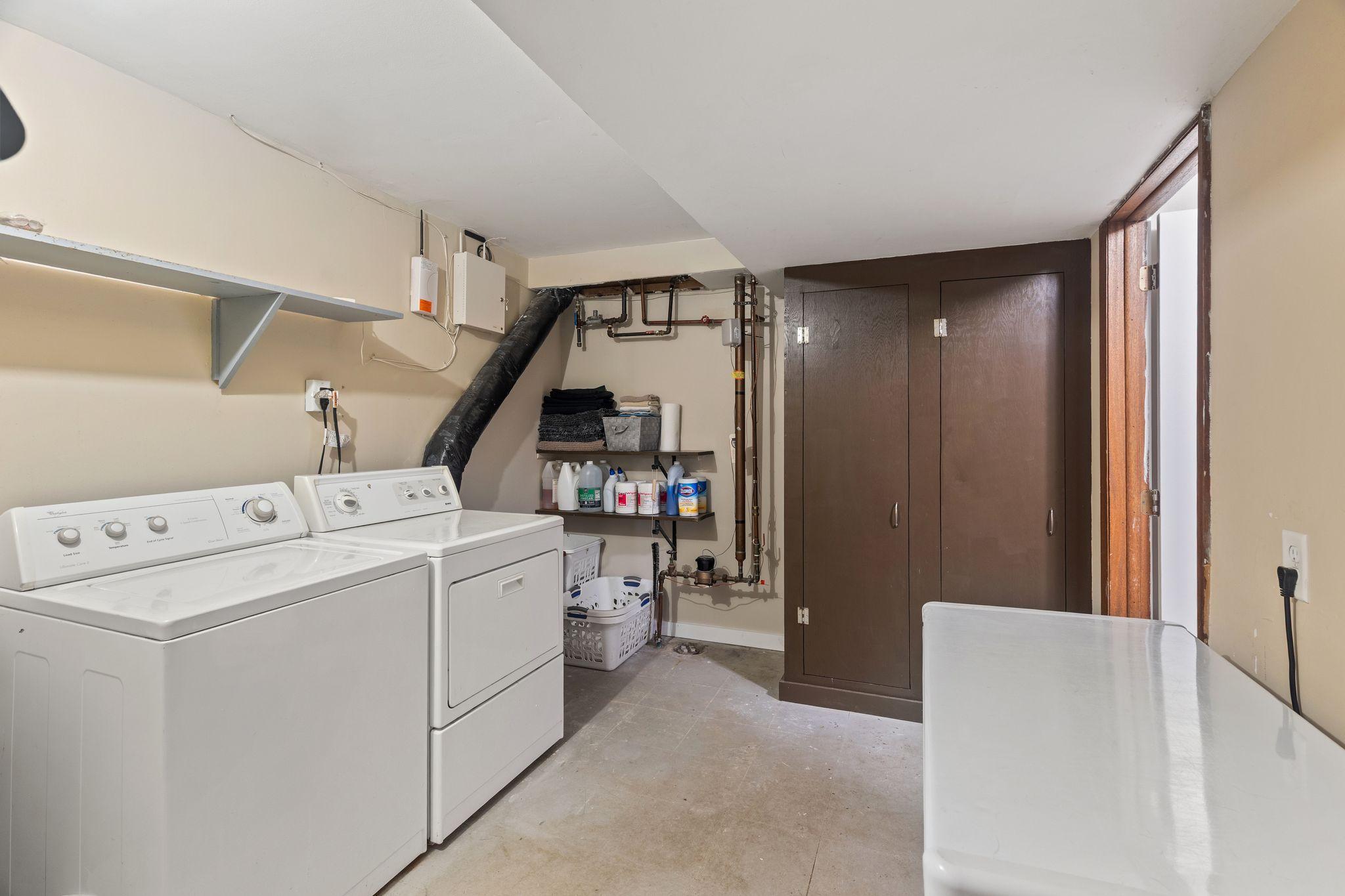 Lower level finished Laundry room
