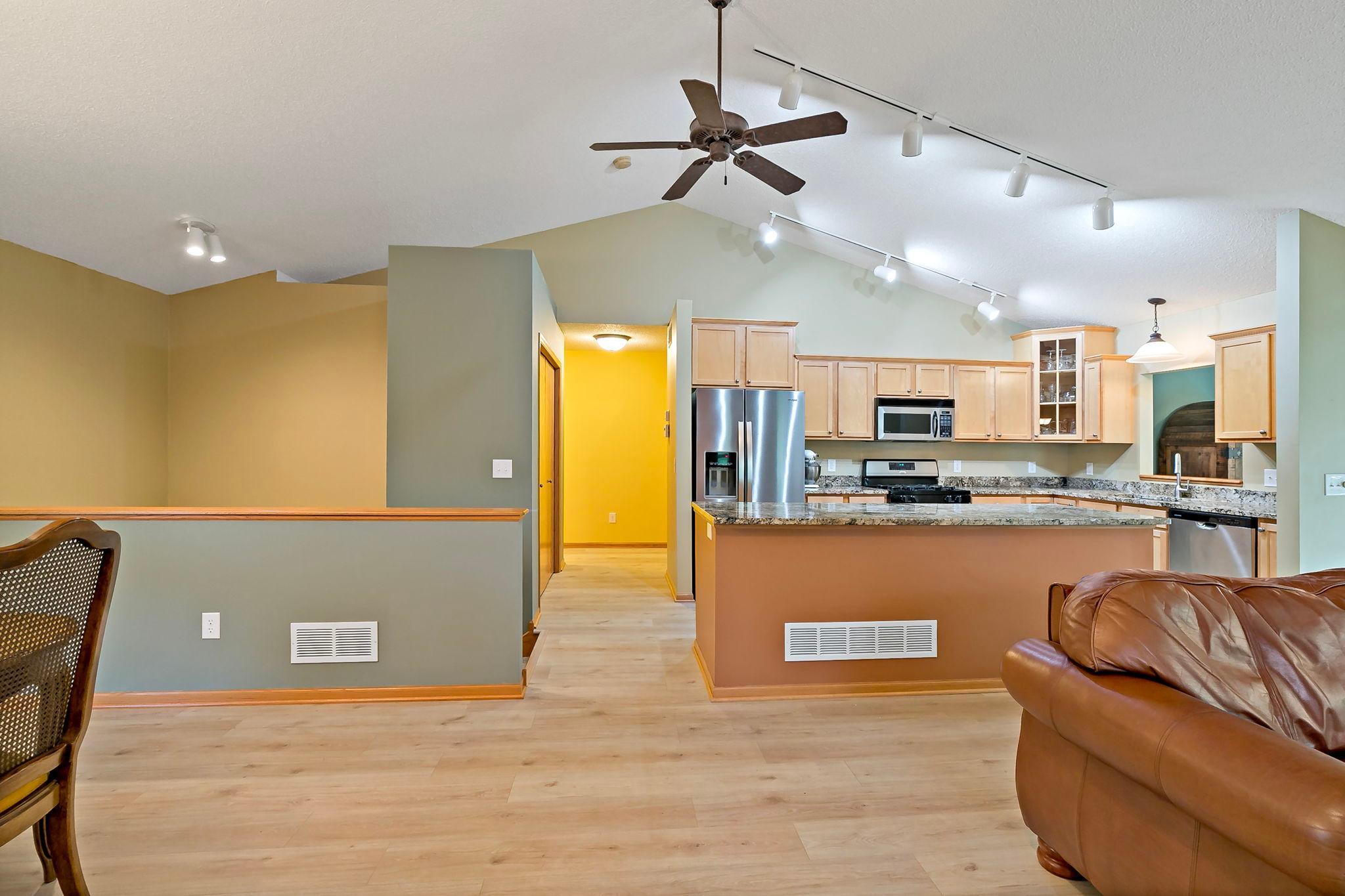 Note the oversized closet that adds even more storage to the many functional storage areas throughout the home.