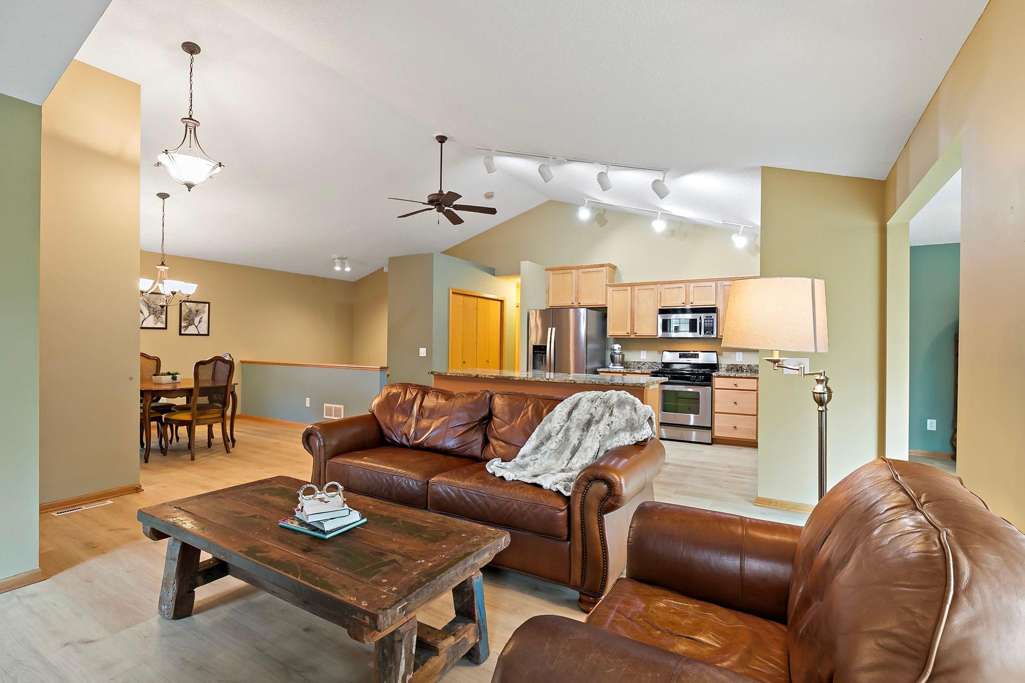 Everything will go with the netural luxury flooring and granite countertops