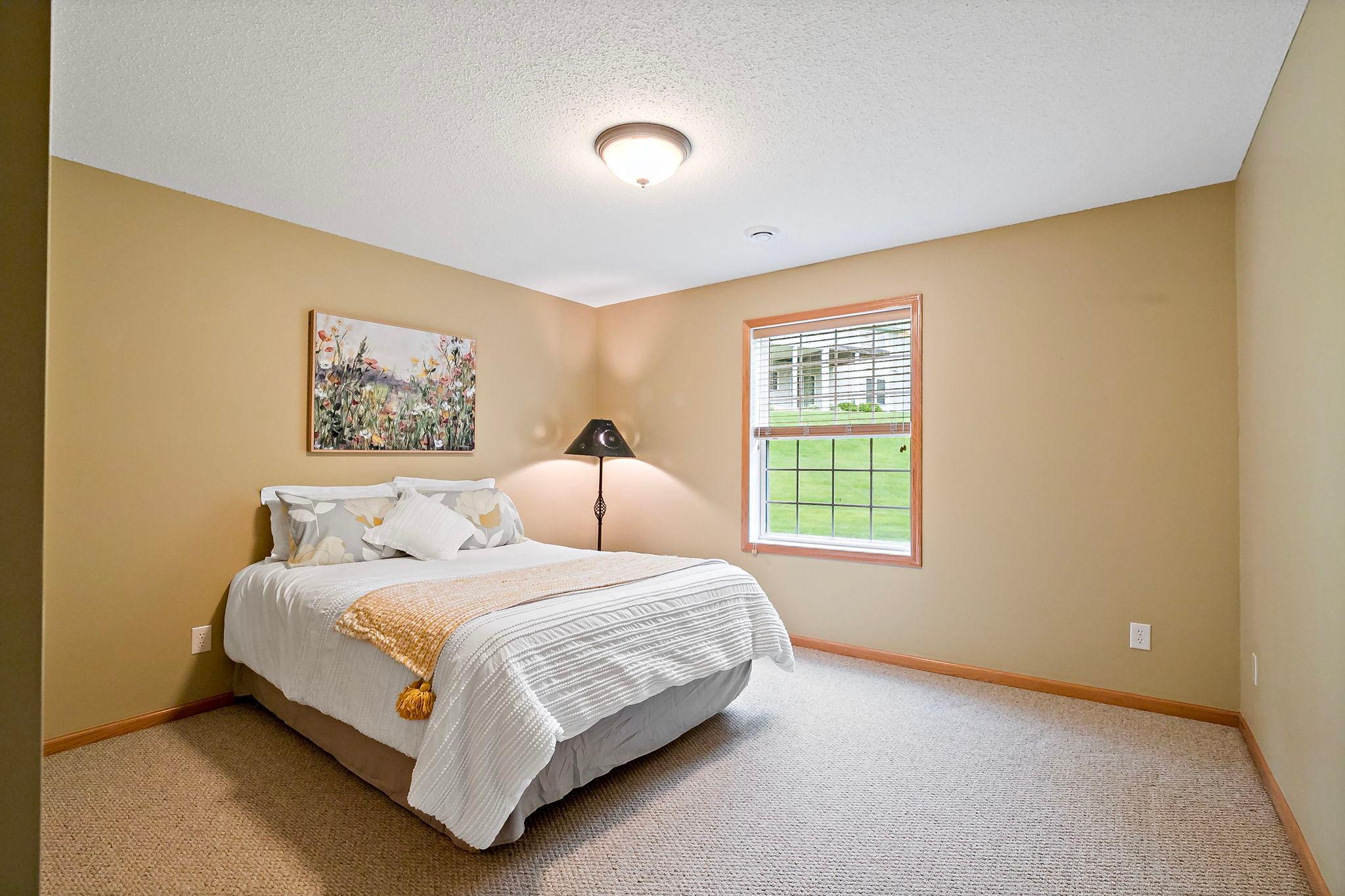 Enjoy the beautiful morning sun streaming through a full-size window, offering more natural light and openness than a standard egress window.