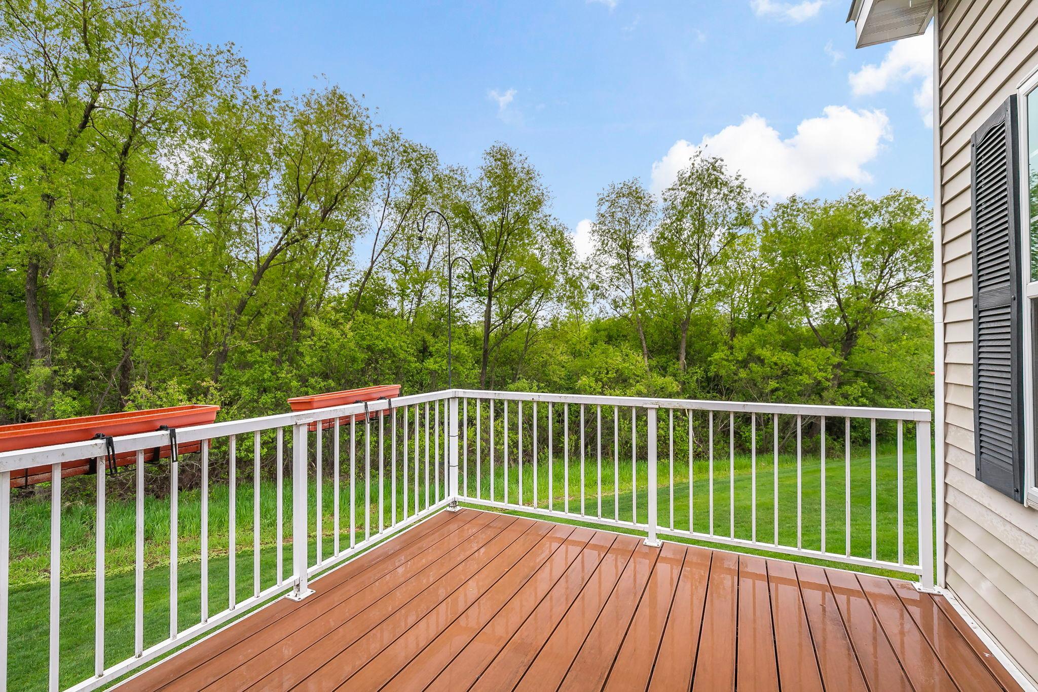 Enjoy the serene feeling from the deck