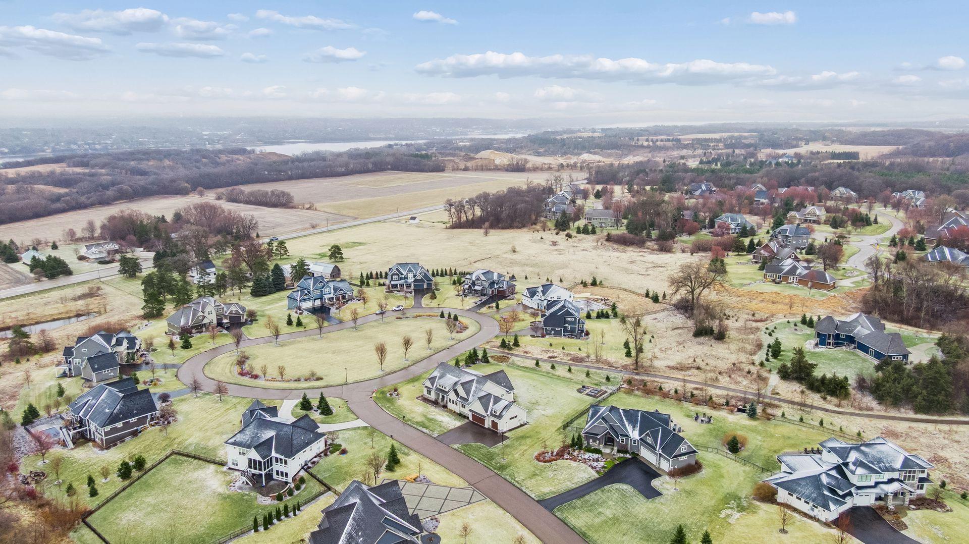 This isn’t just a cul-de-sac—it’s a lifestyle, with a shared green space right in the center.