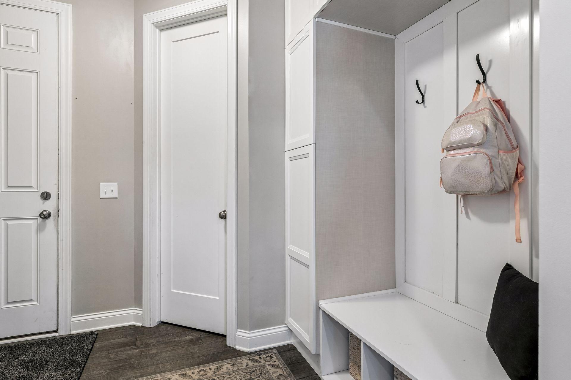 Designed for real life—ample storage, a large closet for seasonal items, and lockers to keep everything organized.