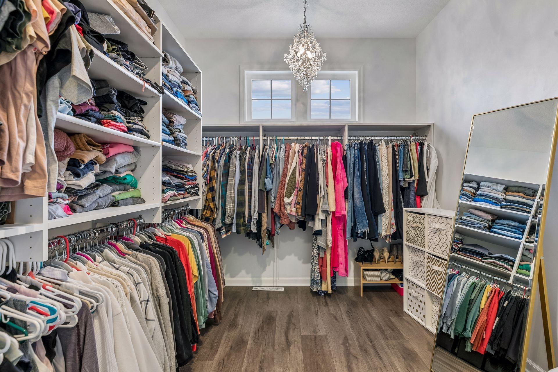 A dream closet with room to organize, get ready, and truly enjoy the space.