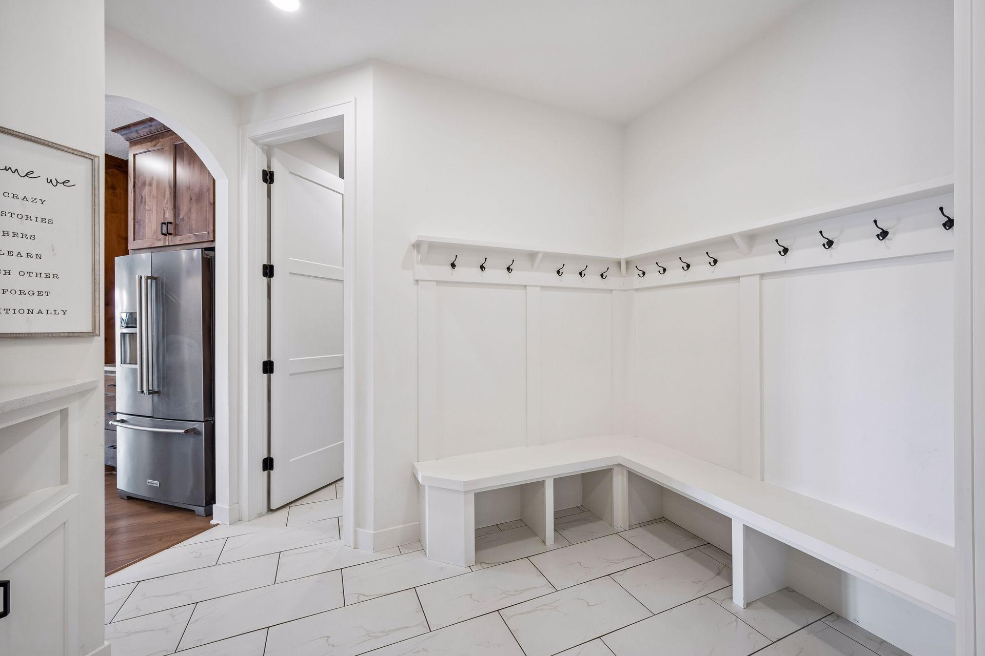 Main floor mud room off the kitchen.