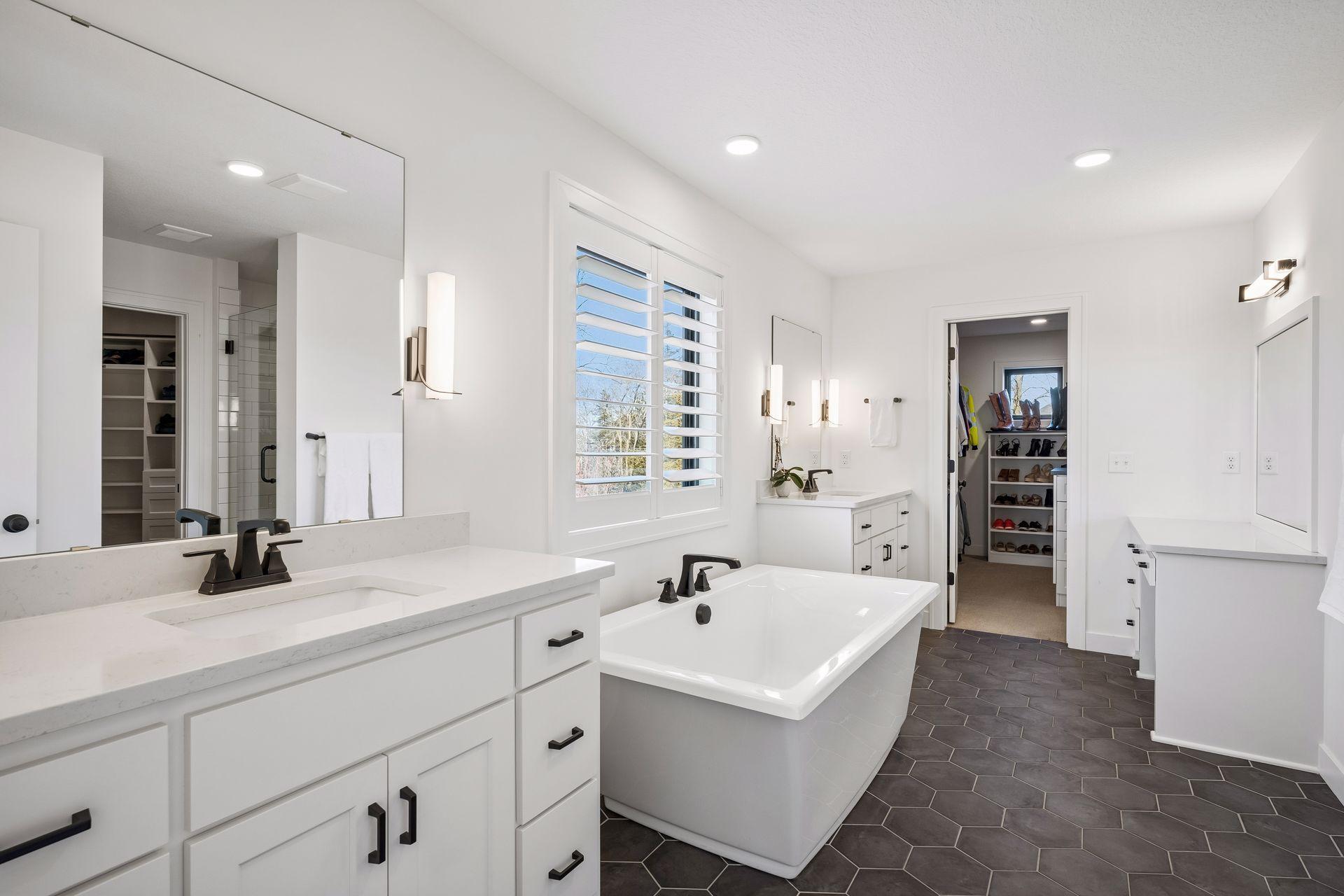 Luxury primary bathroom.