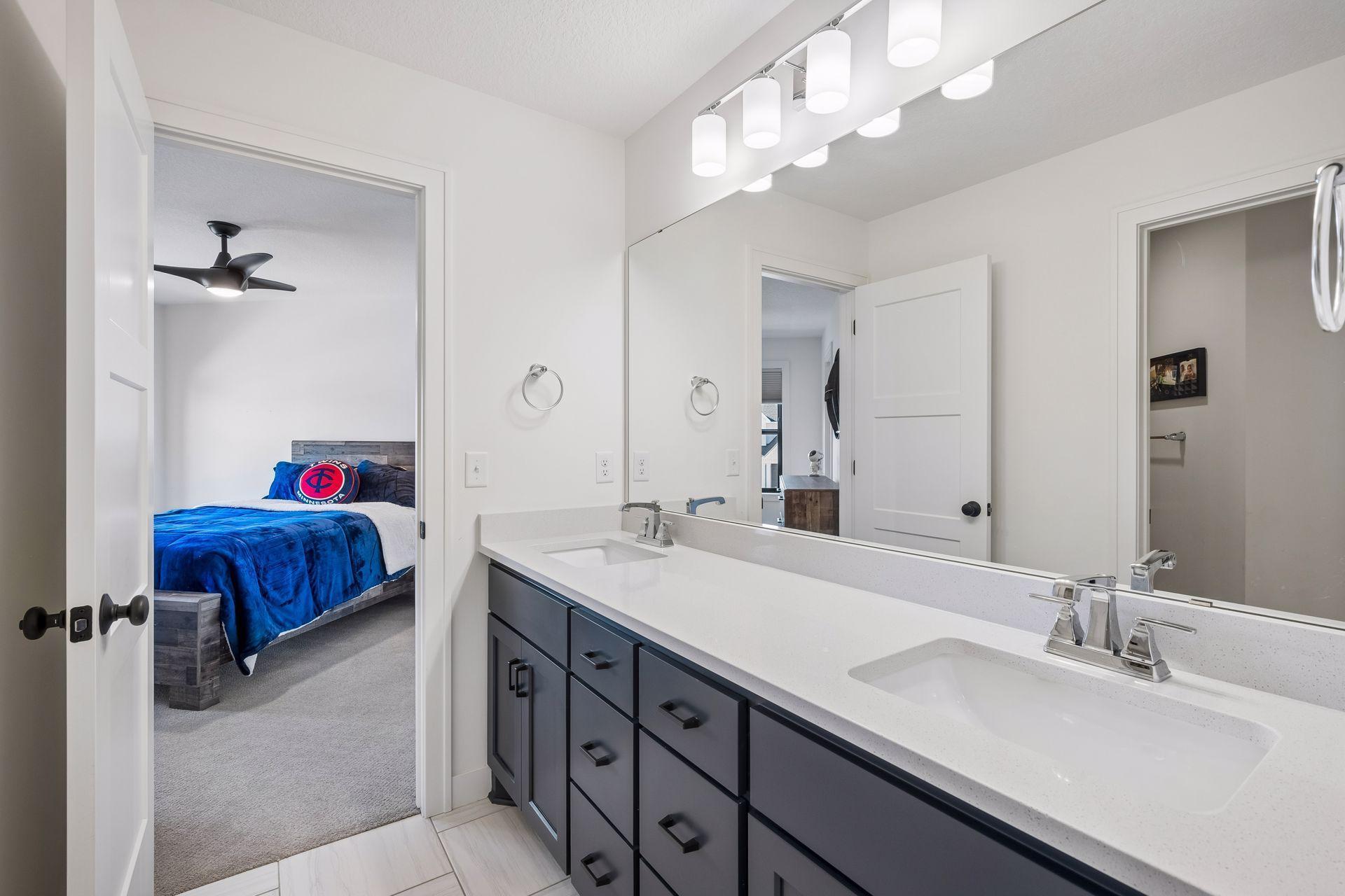 Jack and Jill bathroom.