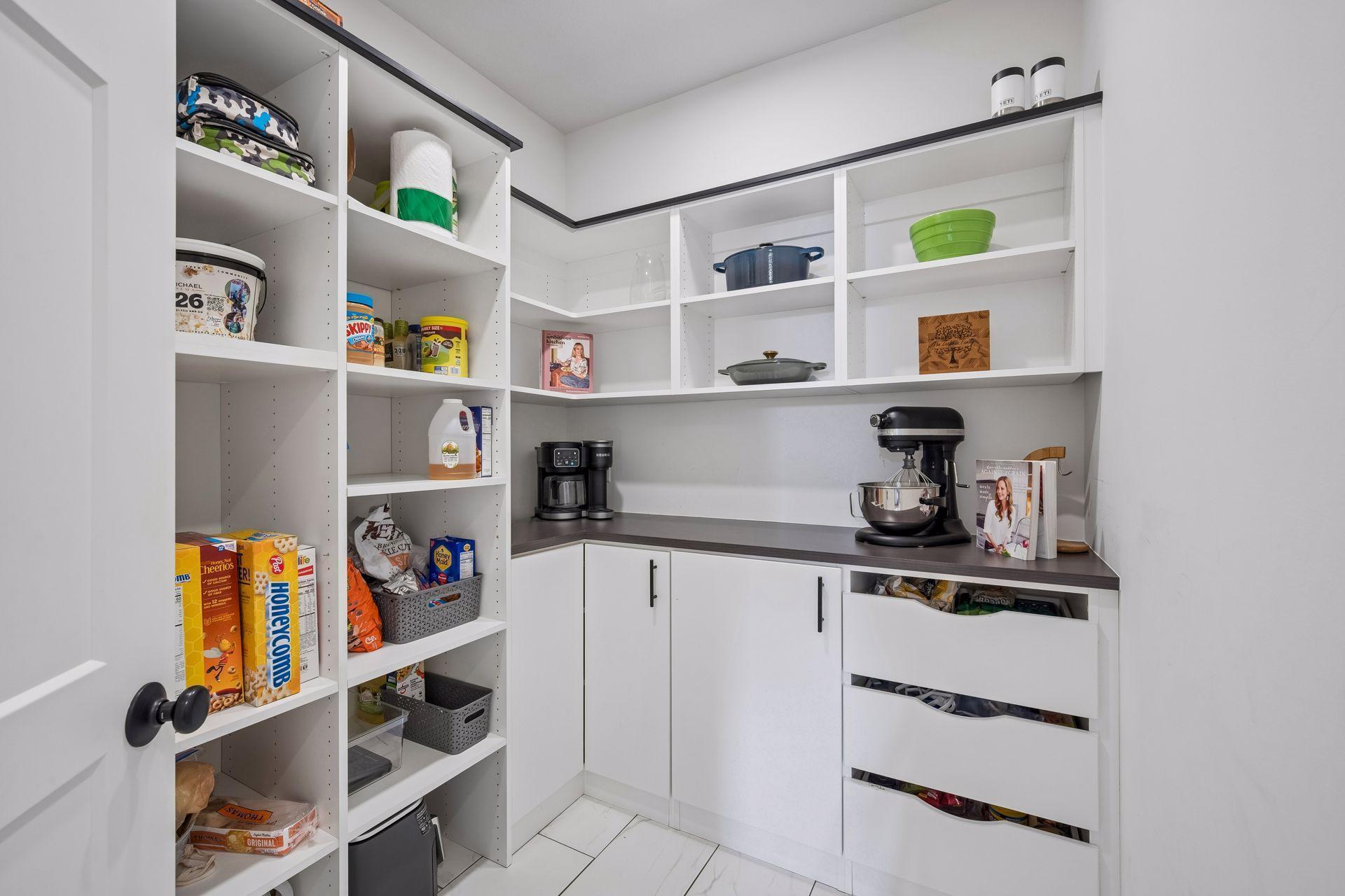 Custom walk-in pantry!