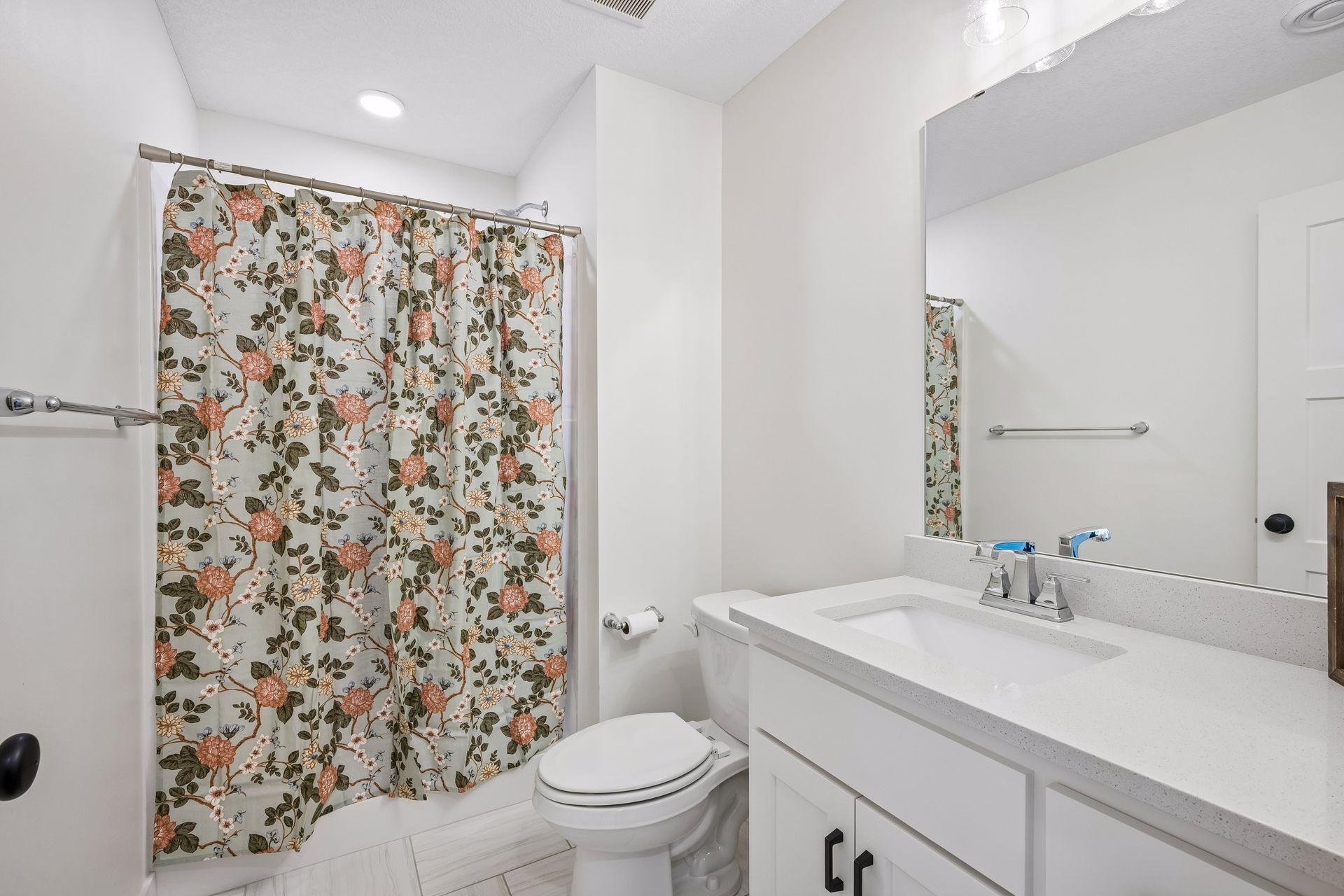 Lower level 3/4 bathroom.