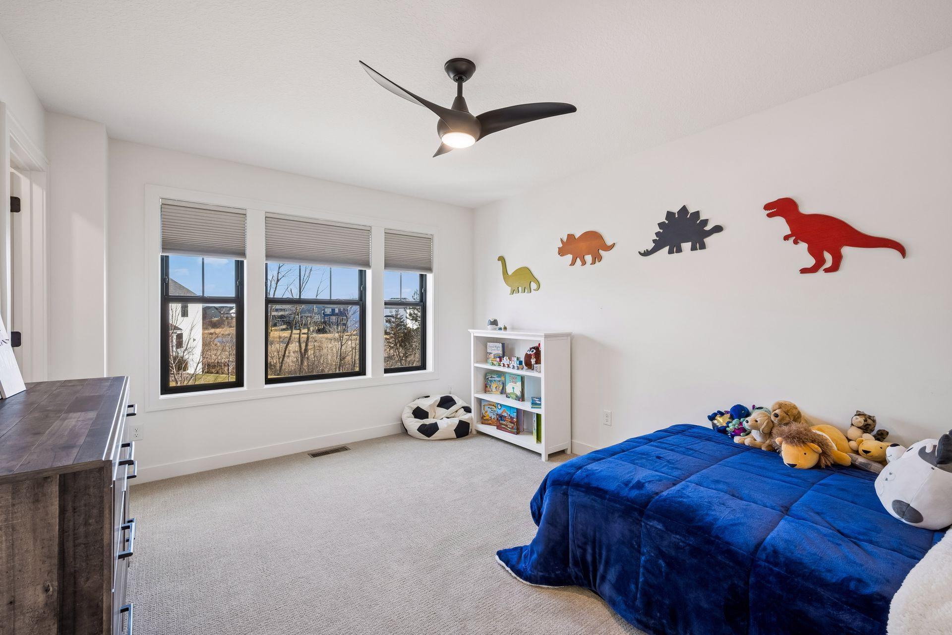 Upper level JR suite with private bathroom.