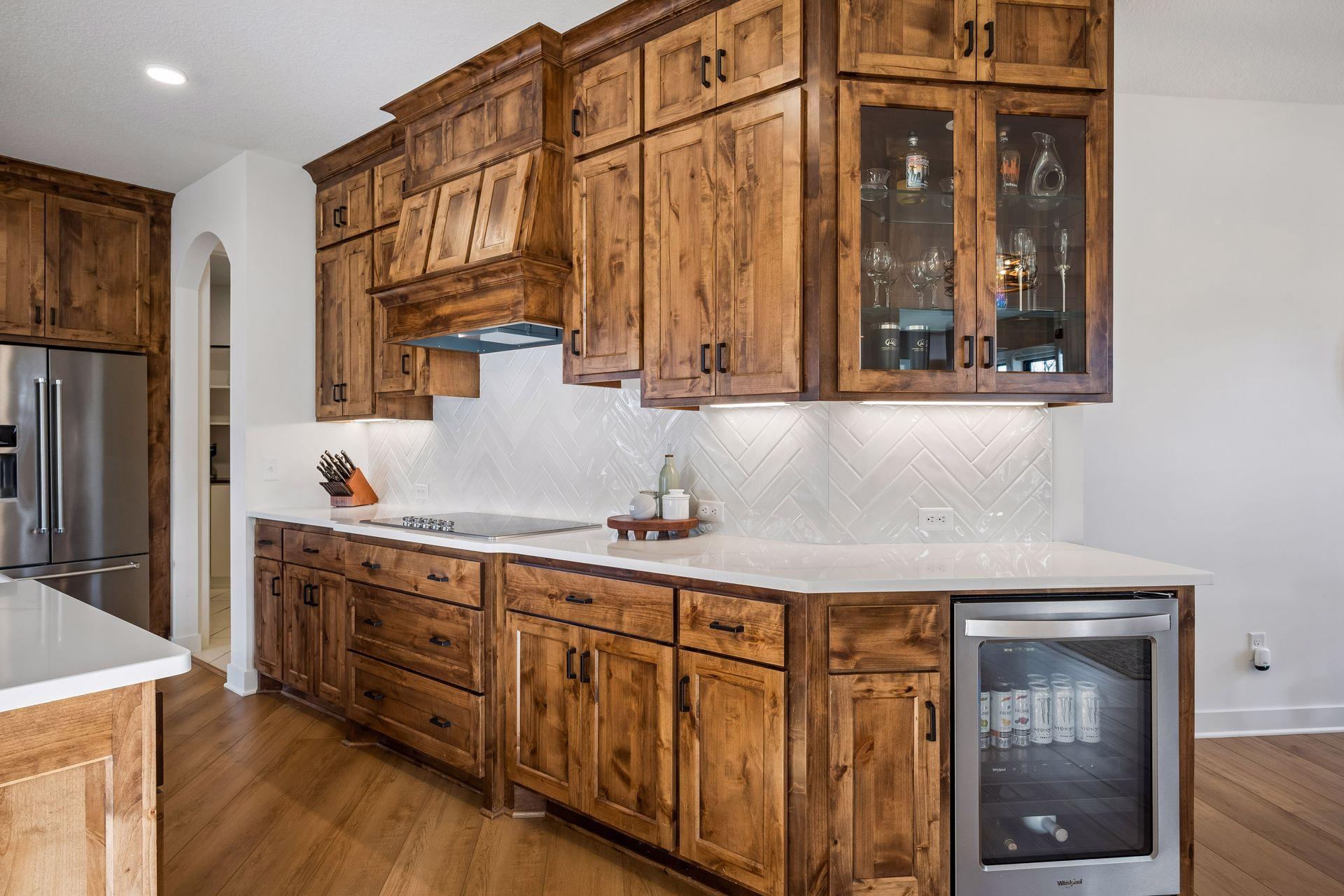 Built in mini fridge!