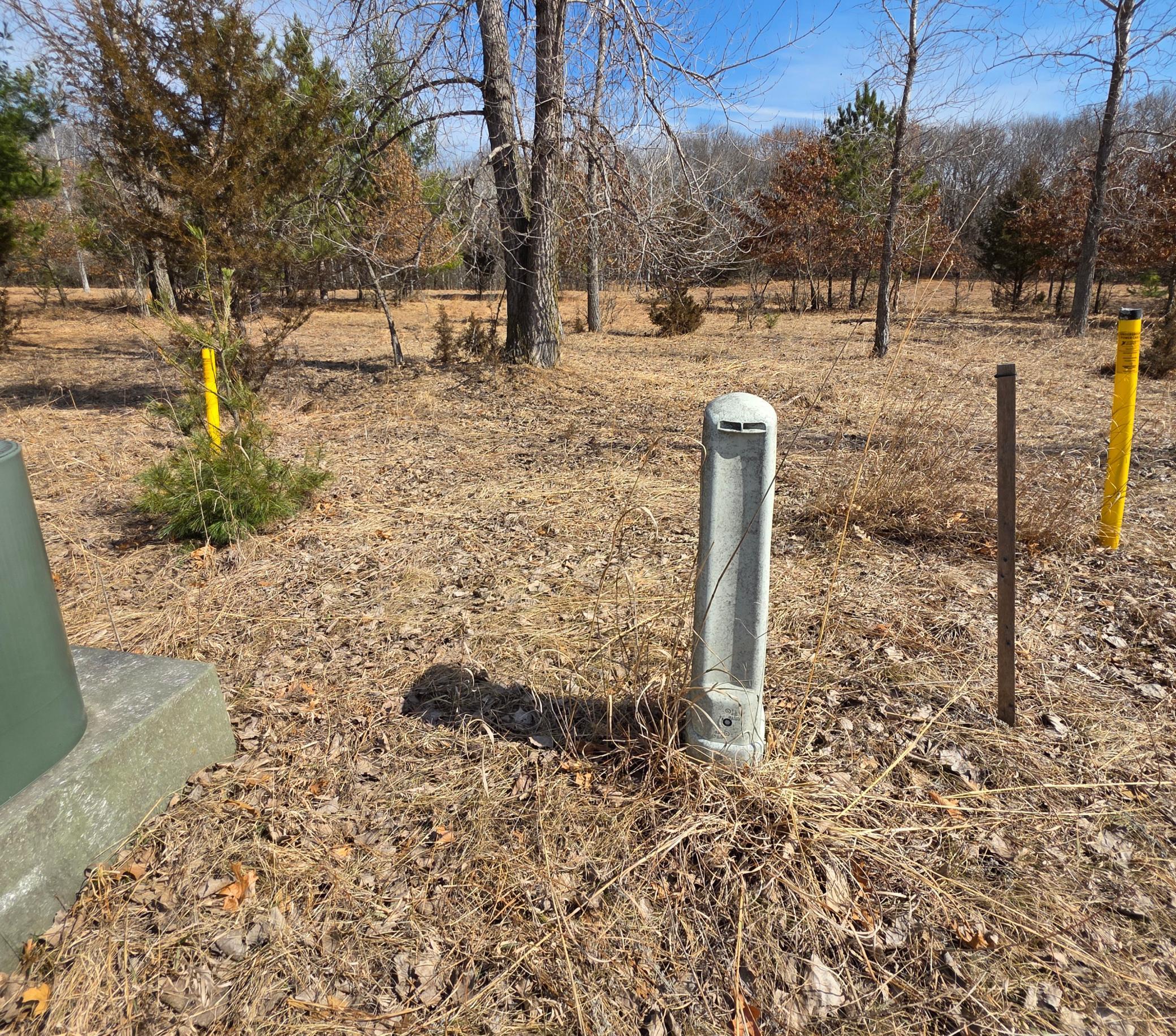 Underground electric and phone is run to the lot.